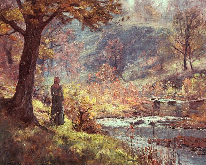 Theodore Clement Steele Morning by the Stream China oil painting art